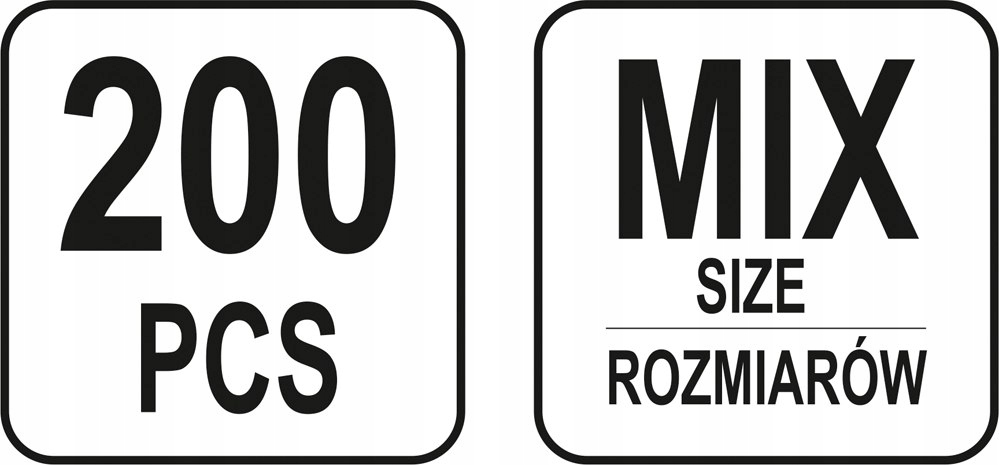 YATO ZESTAW SPRĘŻYNEK 200 SZTUK MIX Kod producenta YT-06875