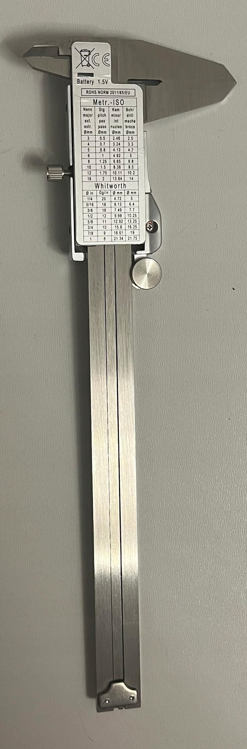 PROSTER Cyfrowa Suwmiarka 150mm 6 Cal Elektroniczna Stalowa Miernik — miniatura 9