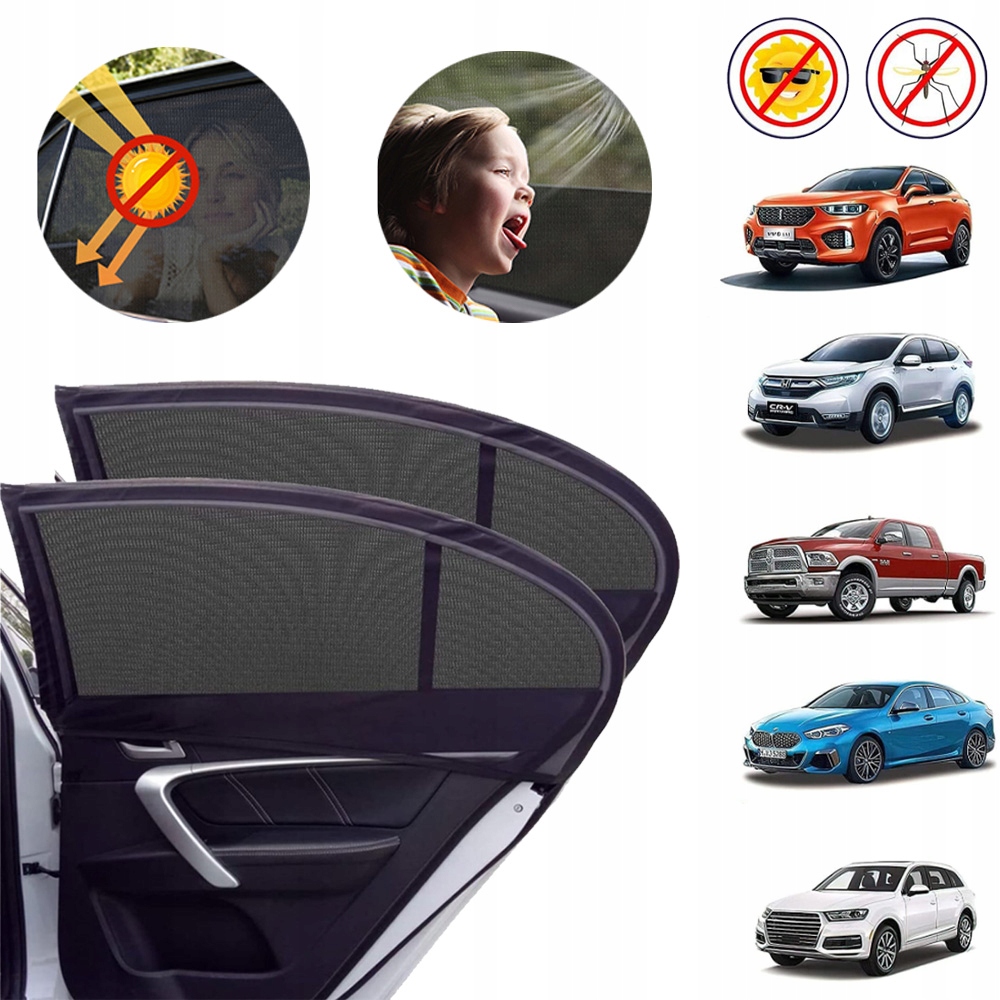 PRZECIWSŁONECZNE OSŁONY NA SZYBĘ DO AUTA 2 SZT, 100 X 50CM