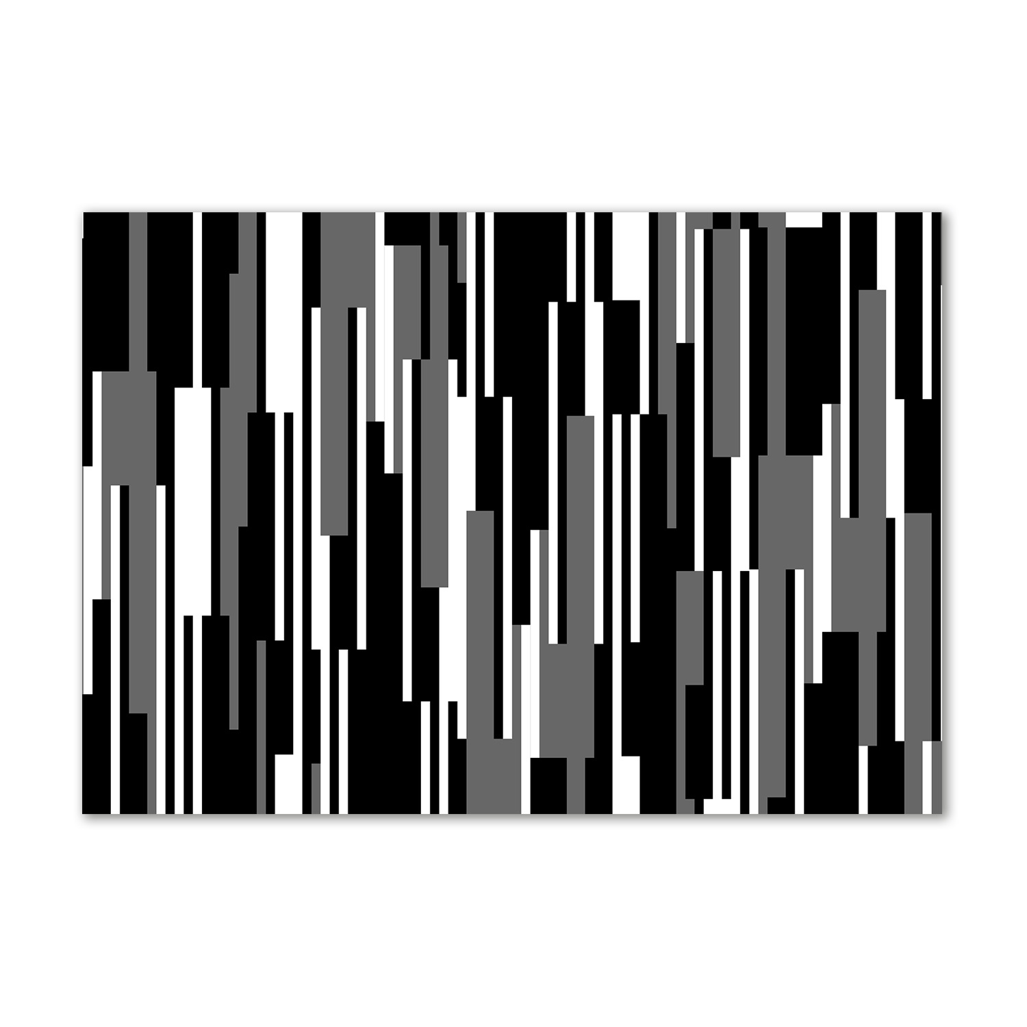 

Foto-obraz szklany Czarno-białe linie 100x70