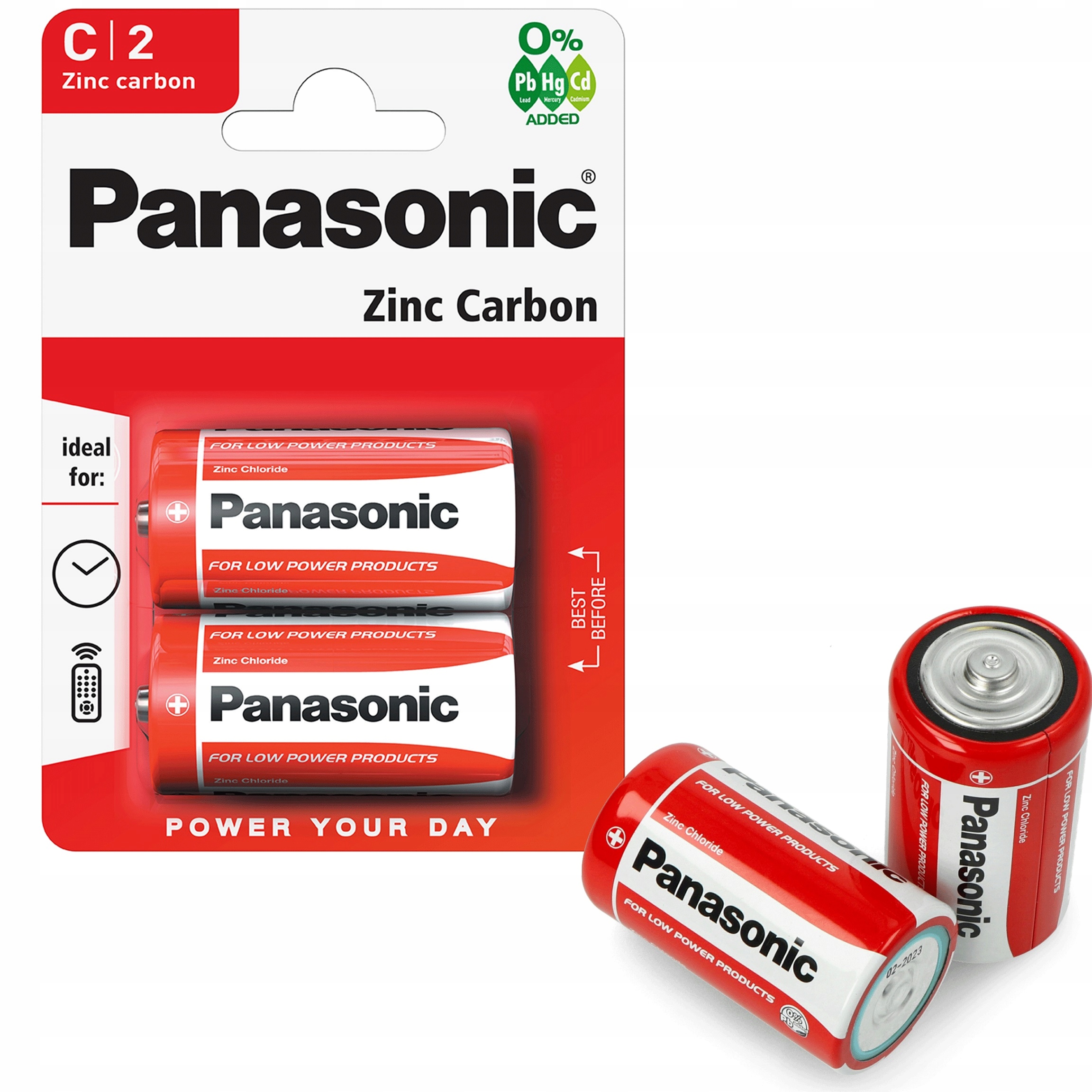 

Panasonic Baterie cynkowo-węglowe Red 2x R14 C