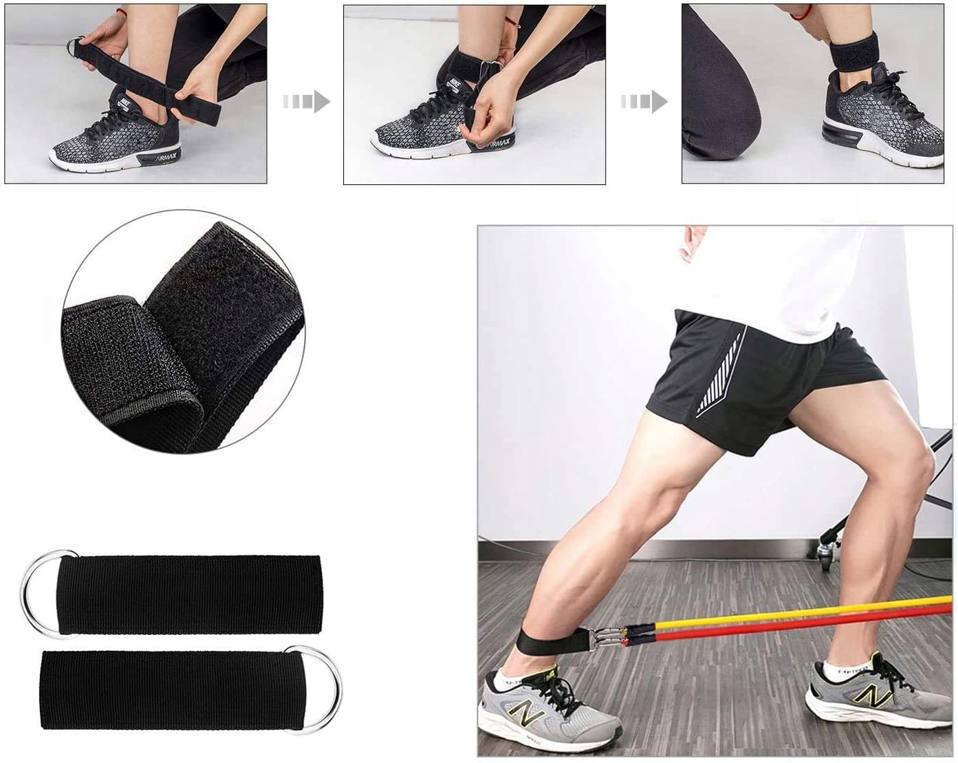 GUMY DO ĆWICZEŃ ZESTAW 5 GUM OPOROWYCH EKSPANDER Marka Verk group