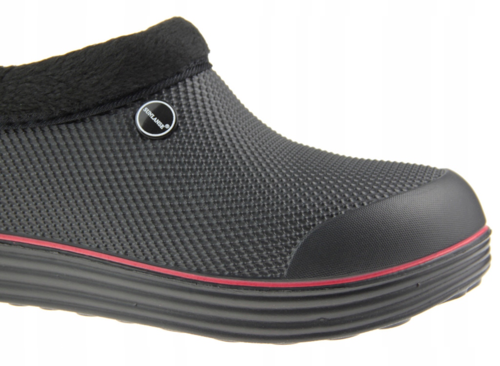 Kalosze damskie piankowe ocieplane czarne r. 40 Wysokość za kostkę