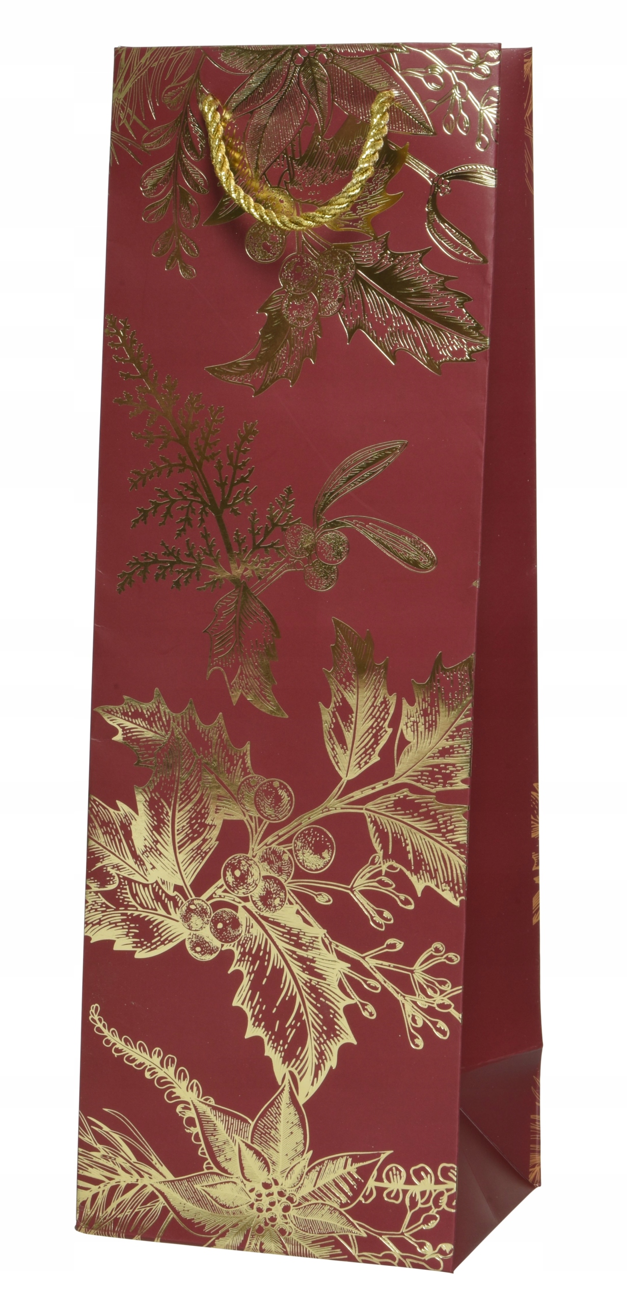 

Torba Ozdobna Na Alkohol Świąteczna Brązowa 818