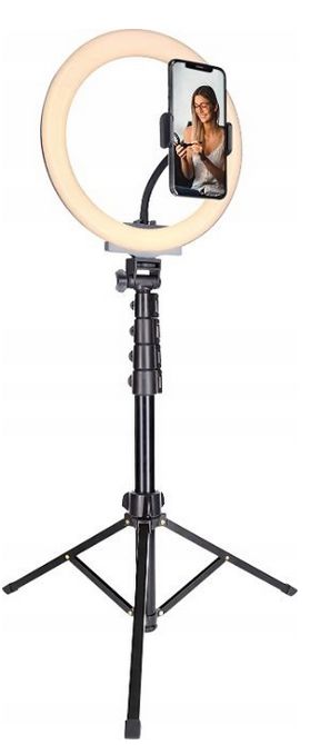 Lampa Pierścieniowa Rollei Led Ring 120 Ledów 25cm Pilot Statyw 185cm