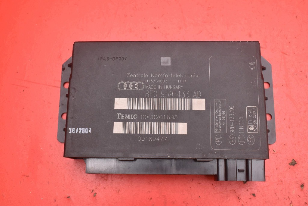 Unité commande confort 8E0959433AD AUDI A4 B6 1.9 TDI 131 KM 00-06