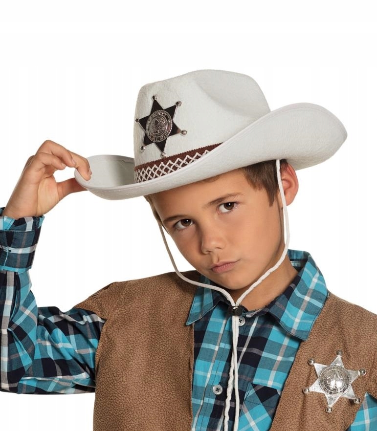 Kapelusz Kowboj Dziecięcy Biały western