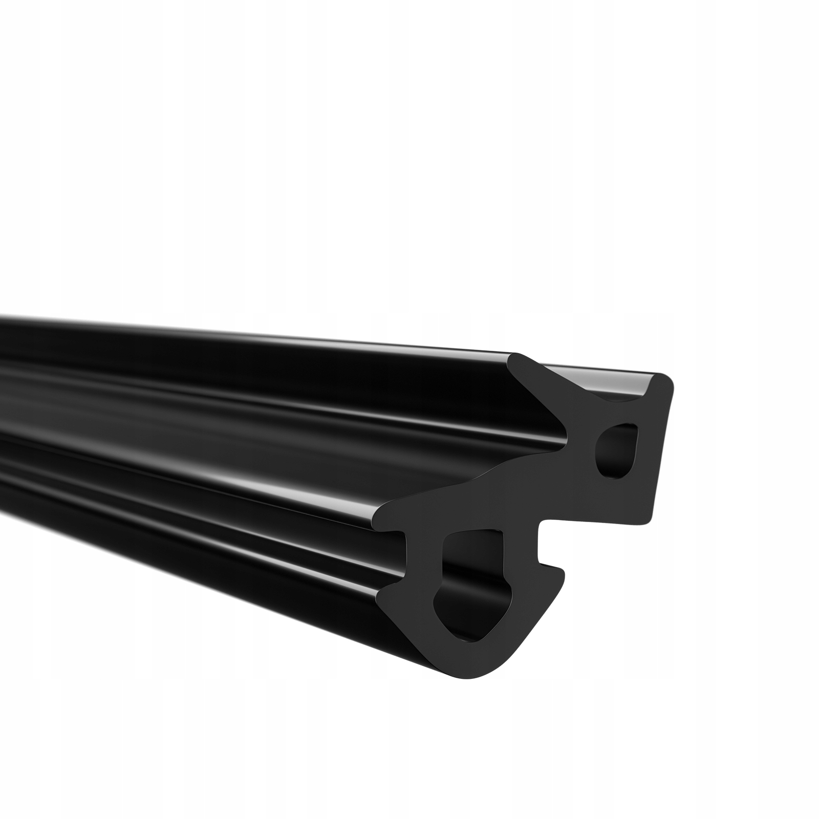 Okenné tesnenie na okná, Pvc, elastické, čierne Epdm Veka S-1126 300 m