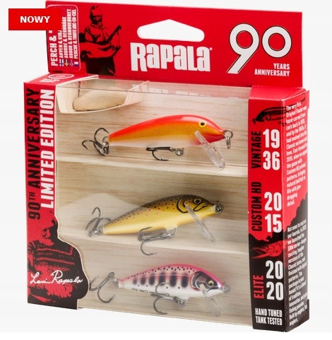 Jubileuszowy Limitowany Zestaw Woblerów Rapala 90 Years Lure R90CDSBRT
