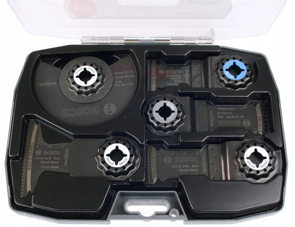 Zestaw 5 sztuk osprzętu do GOP/PMF BOSCH STARLOCK Liczba elementów w zestawie 5 szt.