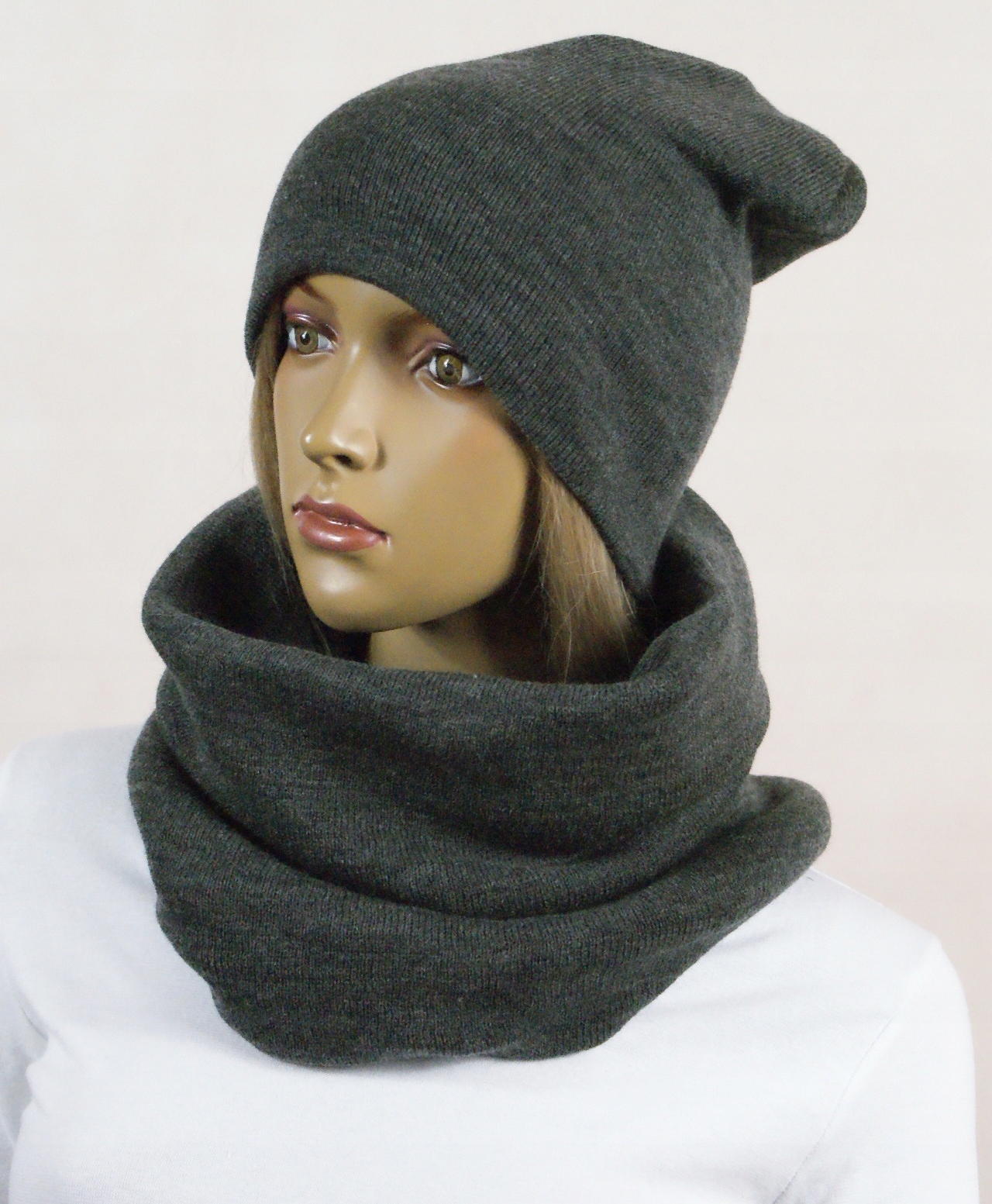 KOMPLET CZAPKA + KOMIN _SZAL_TUBA # 46 Materiał dominujący akryl