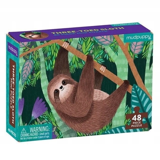 MUDPUPPY Puzzle Mini dla dzieci Leniwiec 48 el.