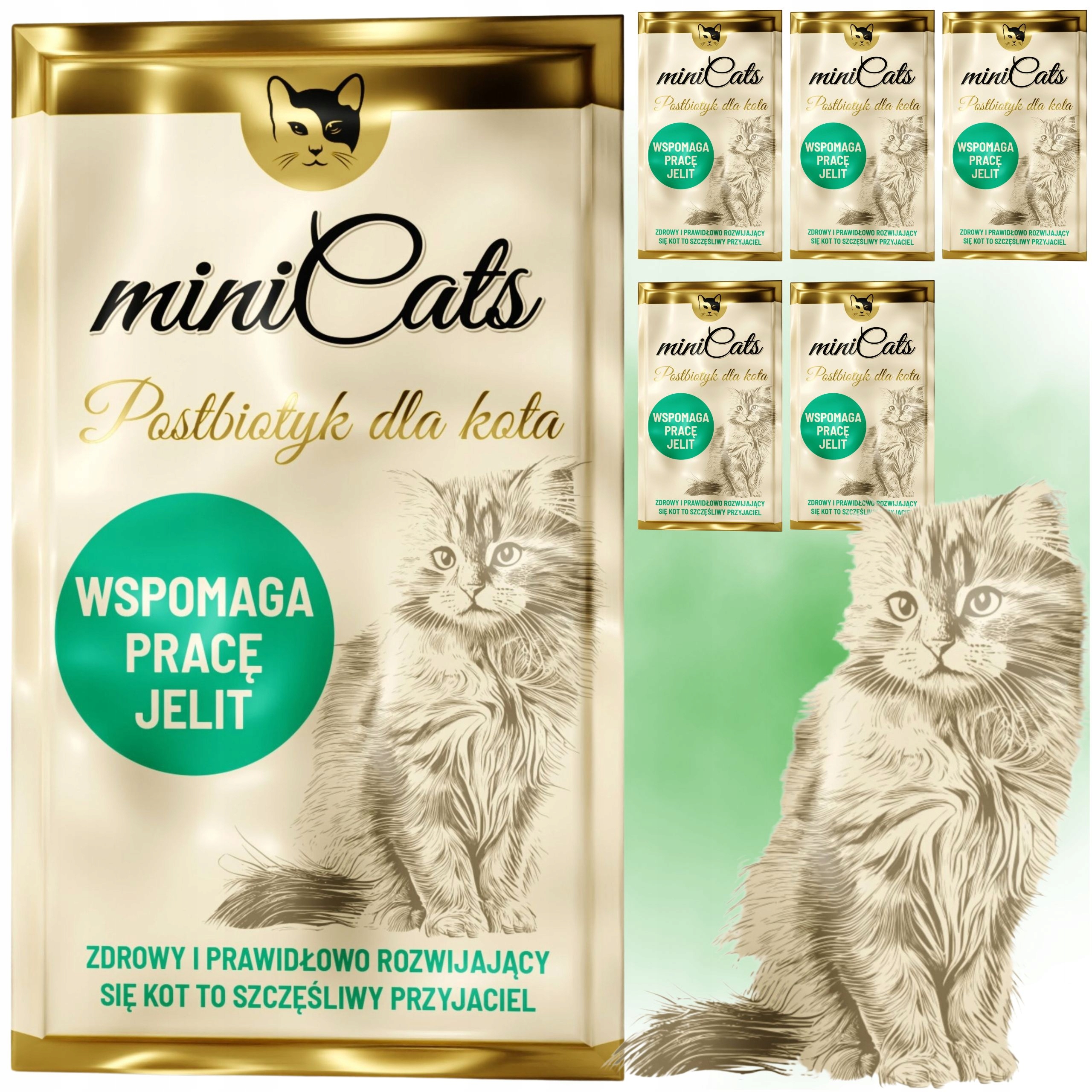 Levně Postbiotik Maślan miniCATS Podporuje Činnost Střev Kočky 2g Imunita Koček