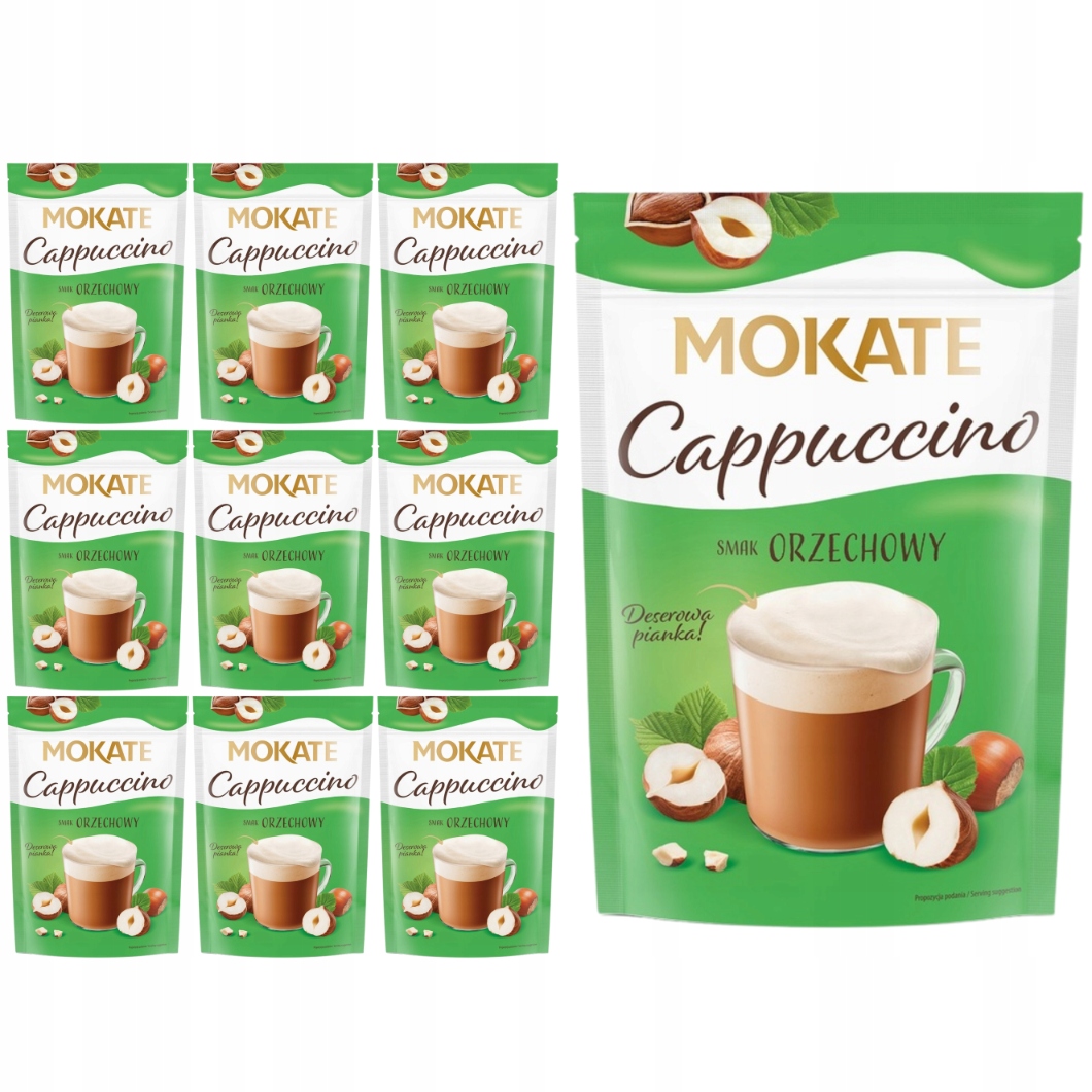 Levně Mokate Cappuccino s příchutí smetany 110 g x 10 kusů