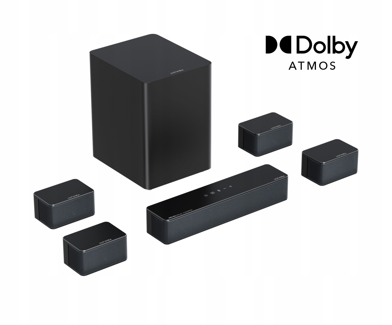 Soundbar Ultimea Poseidon D80 Boom 7.1ch Dolby Atmos, Tv 500W