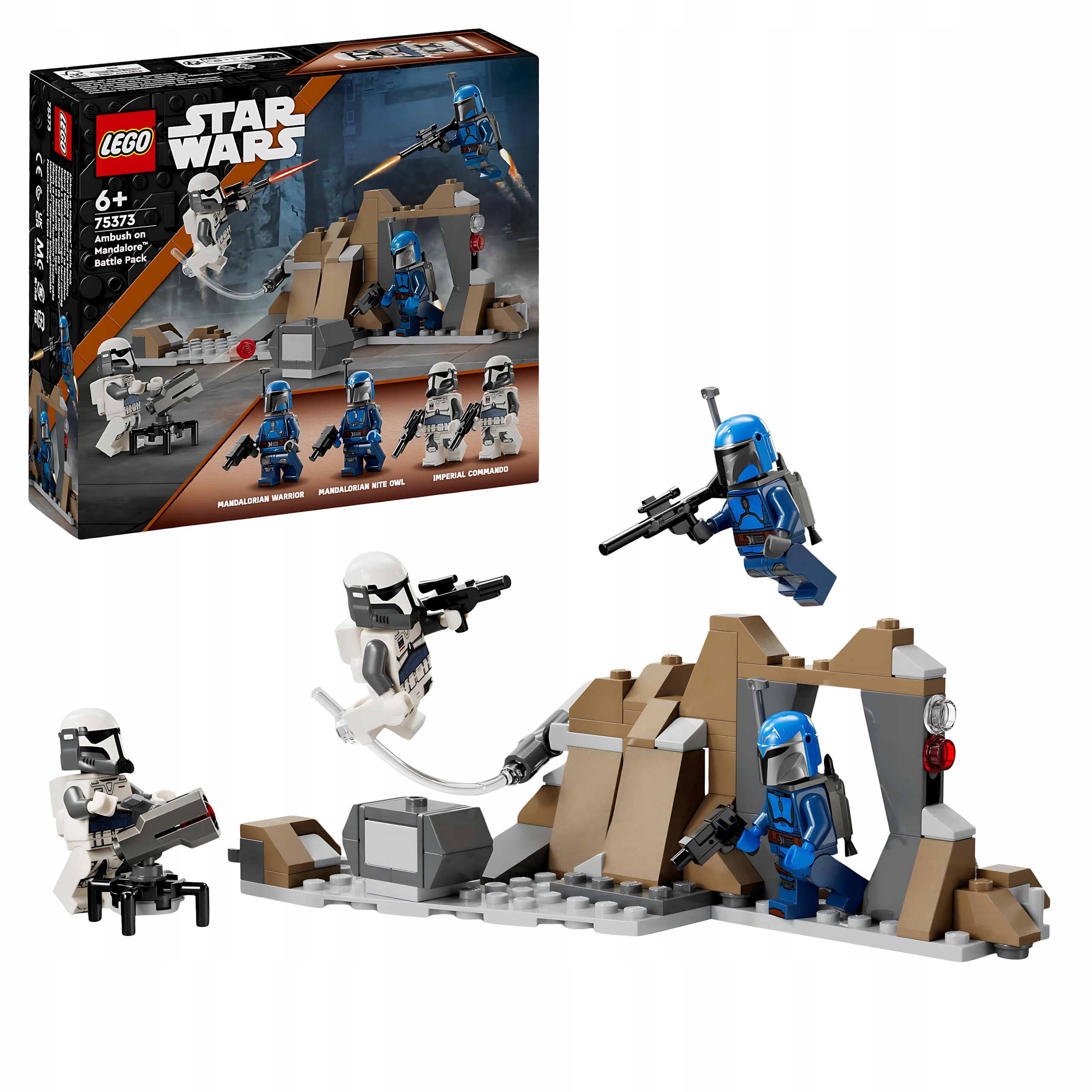 Lego Star Wars 75373 Přepadení na Mandaloru 4 Figurky Battle Pack 6+ Let