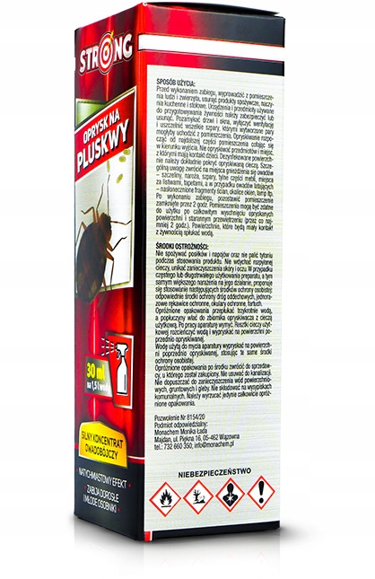 SZERKÉSZÍTMÉNY PERMETEZÉS ÁGYI BOGARAKRA ERŐS ROVARIRTÓ KONCENTRÁTUM ERŐS 30 ML Kapacitás 30 ml