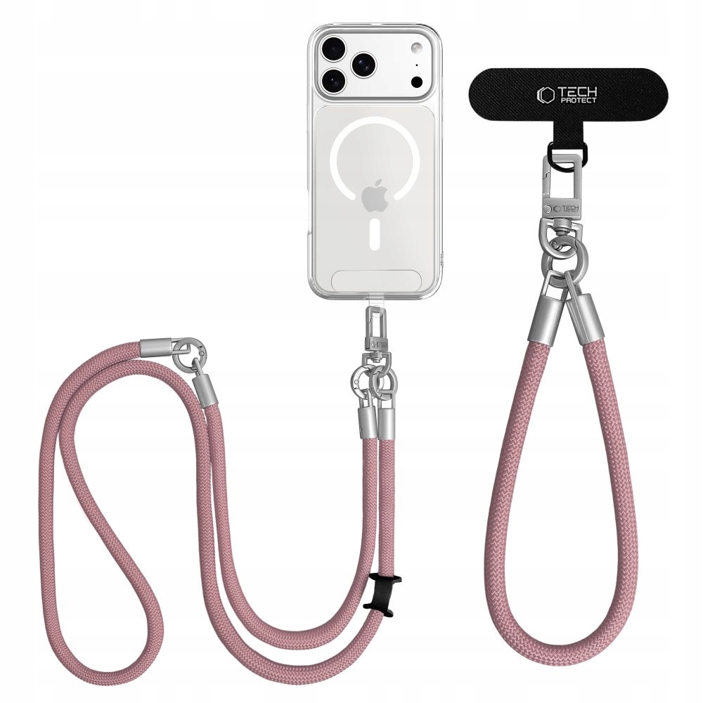 Tech- Protect C10S Rope Crossbody Wrist Dusty Rose/ Titanium Tech- Protect