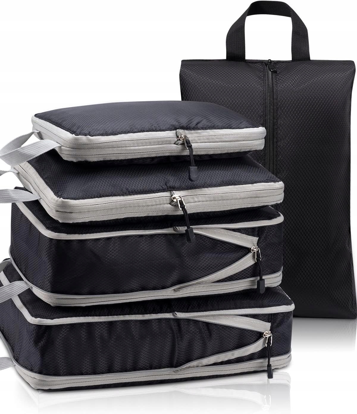 Zestaw torba organizer kompresyjny walizka kpl. 5