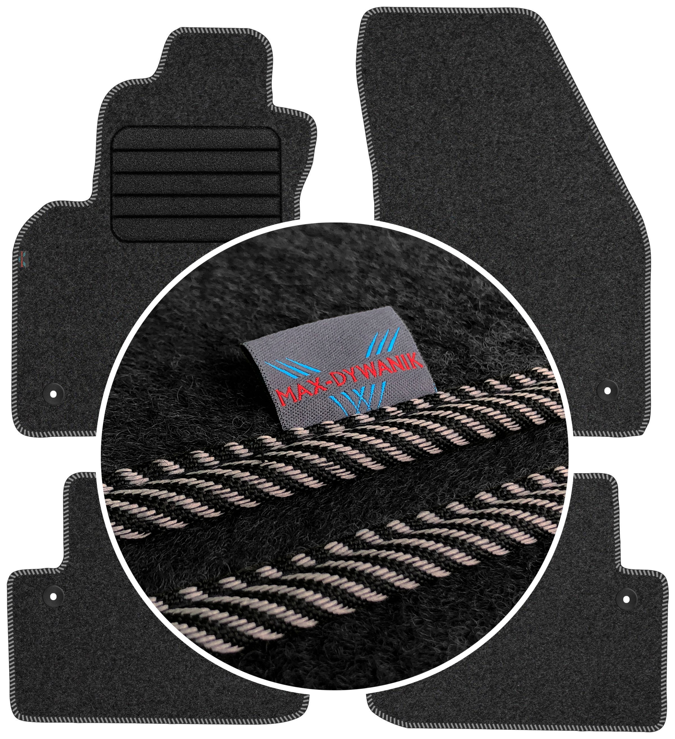 

Volvo V50 2004-2012 Wycieraczki welurowe