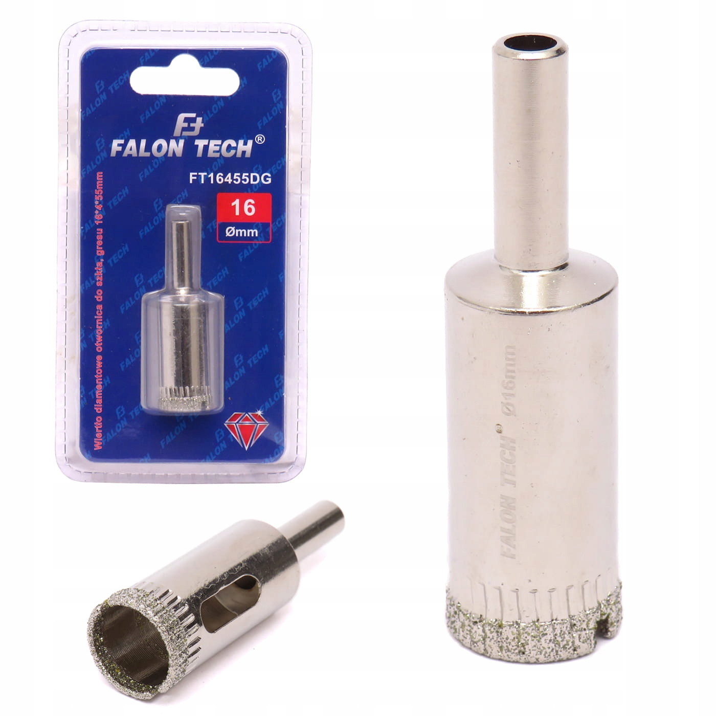 OTWORNICA DIAMENTOWA DO SZKŁA PŁYTEK GRESU 16 mm