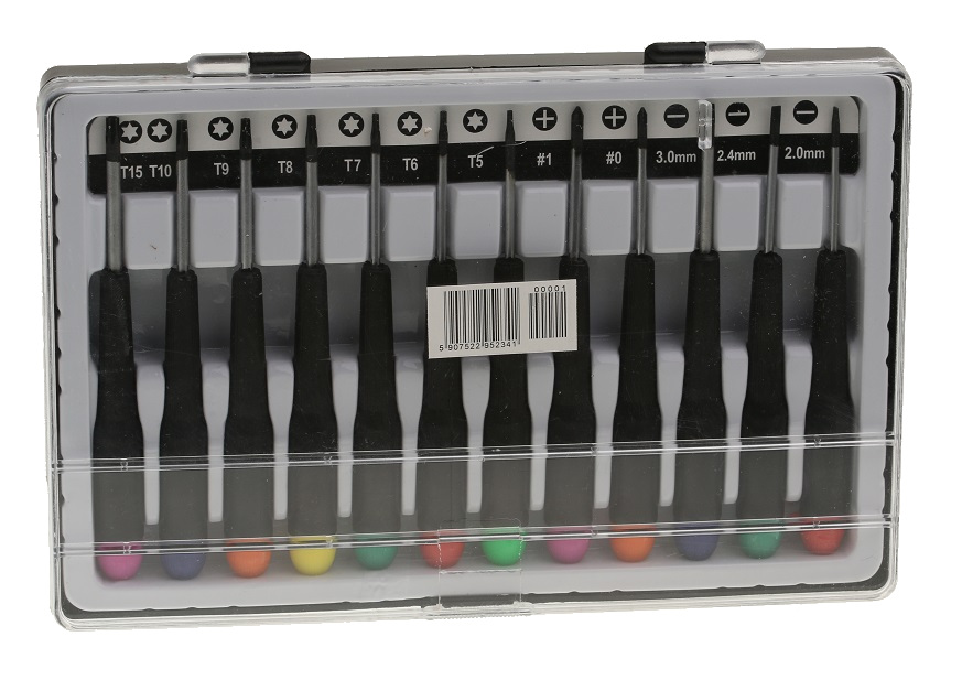 

Zestaw Wkrętaków Precyzyjnych 12 sztuk + Etui