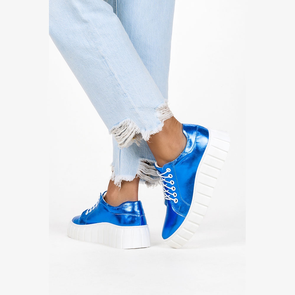 CREEPERSY DAMSKIE SKÓRZANE BUTY METALICZNE NEW 41 Marka Casu