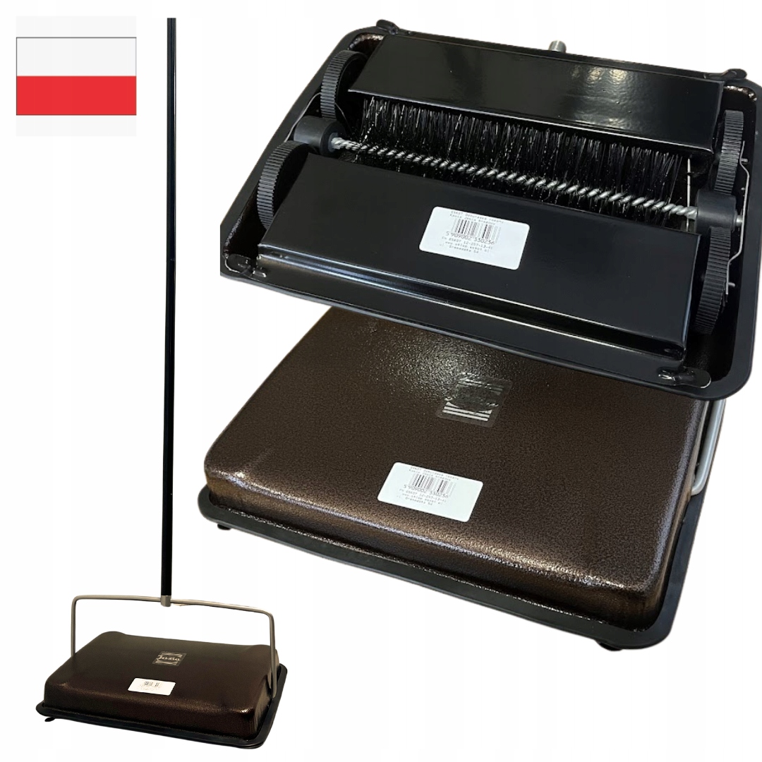 Eskot Odkurzacz domowy ręczny metalowy Jasia Kasia Kaśka brązowy Polski