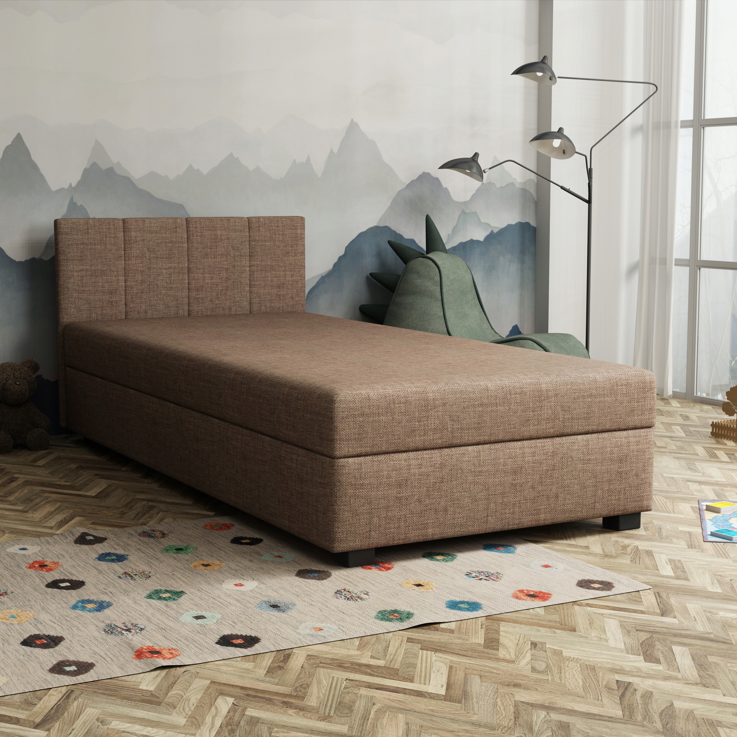 Jednolůžková pro mládež postel Adel Tapczan s matrací