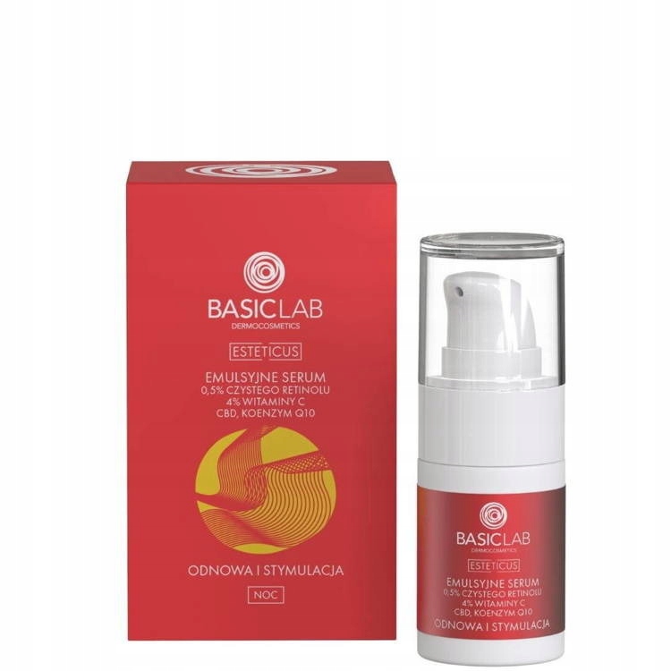 BasicLab Emulsyjne serum z 0,5% Czystego Retinolu Grupa wiekowa uniwersalny