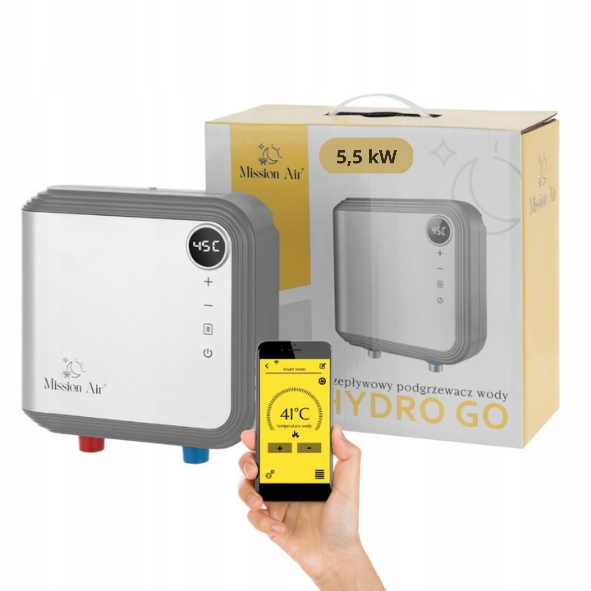 

Przepływowy podgrzewacz wody elektryczny 5,5kW