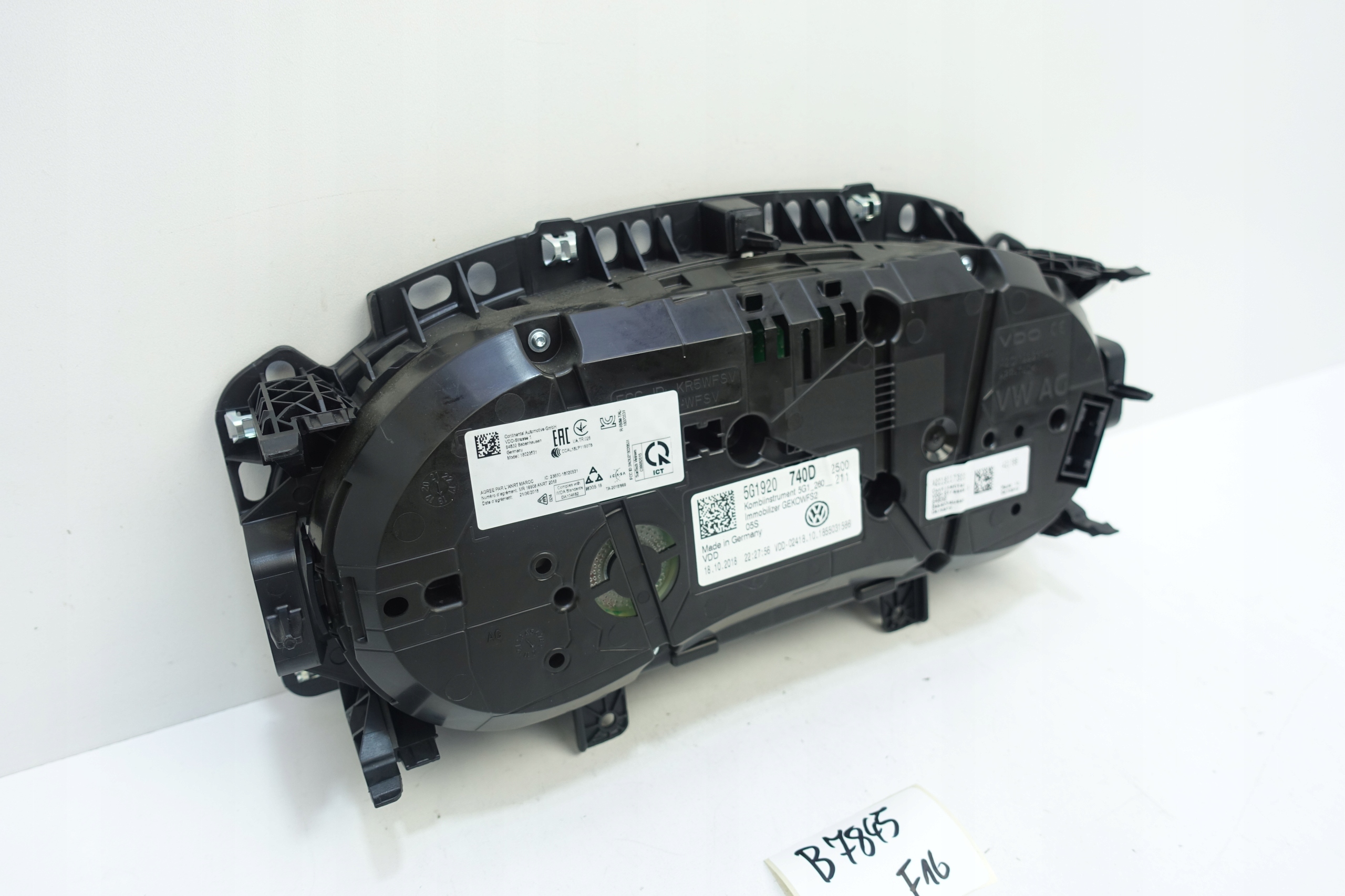 dials dials VW GOLF VII 7 5G 54792KM 5G1920740D