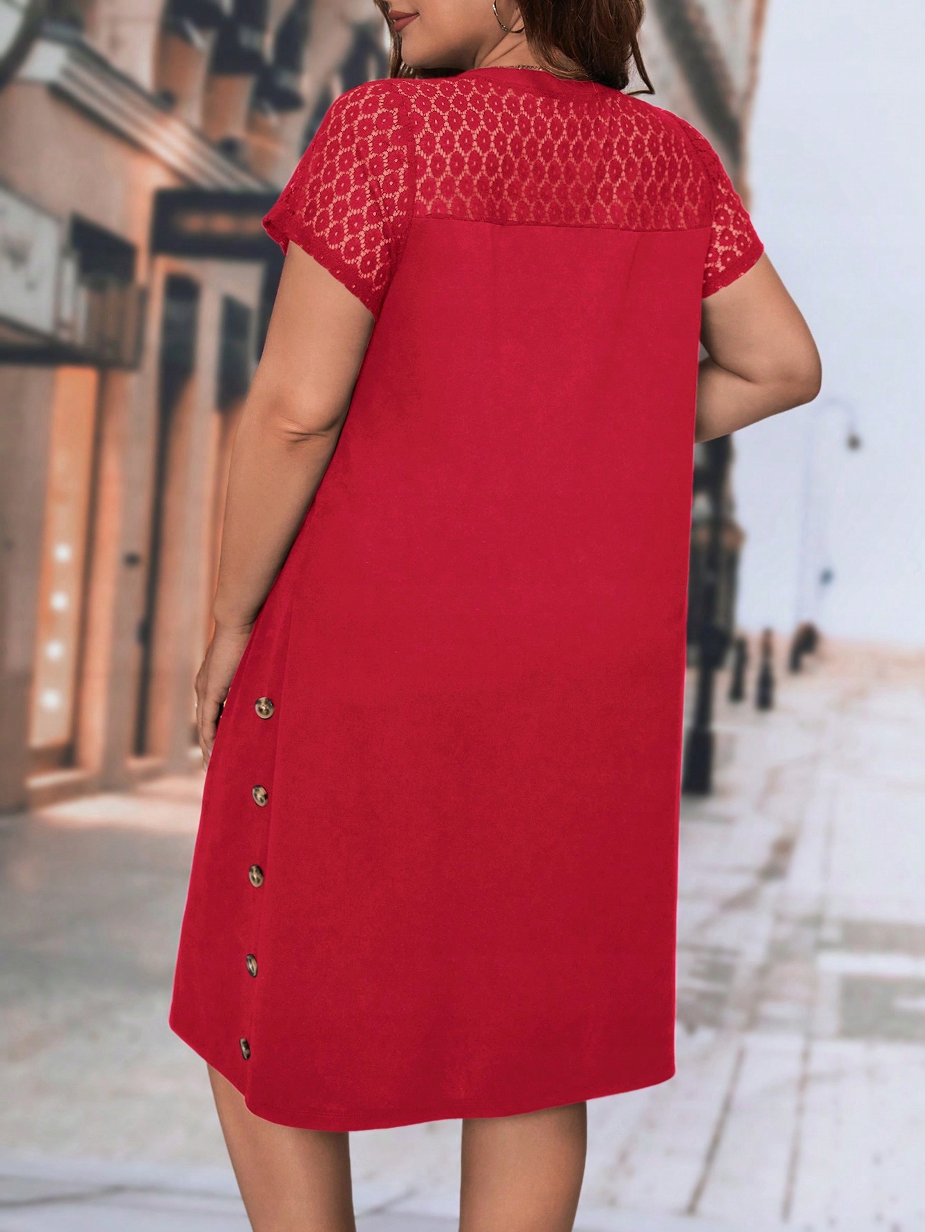 ELEGANCKA SUKIENKA DAMSKA BIZNESOWA LUKSUSOWA NA CODZIEŃ DO PRACY TOP Kolor czerwony