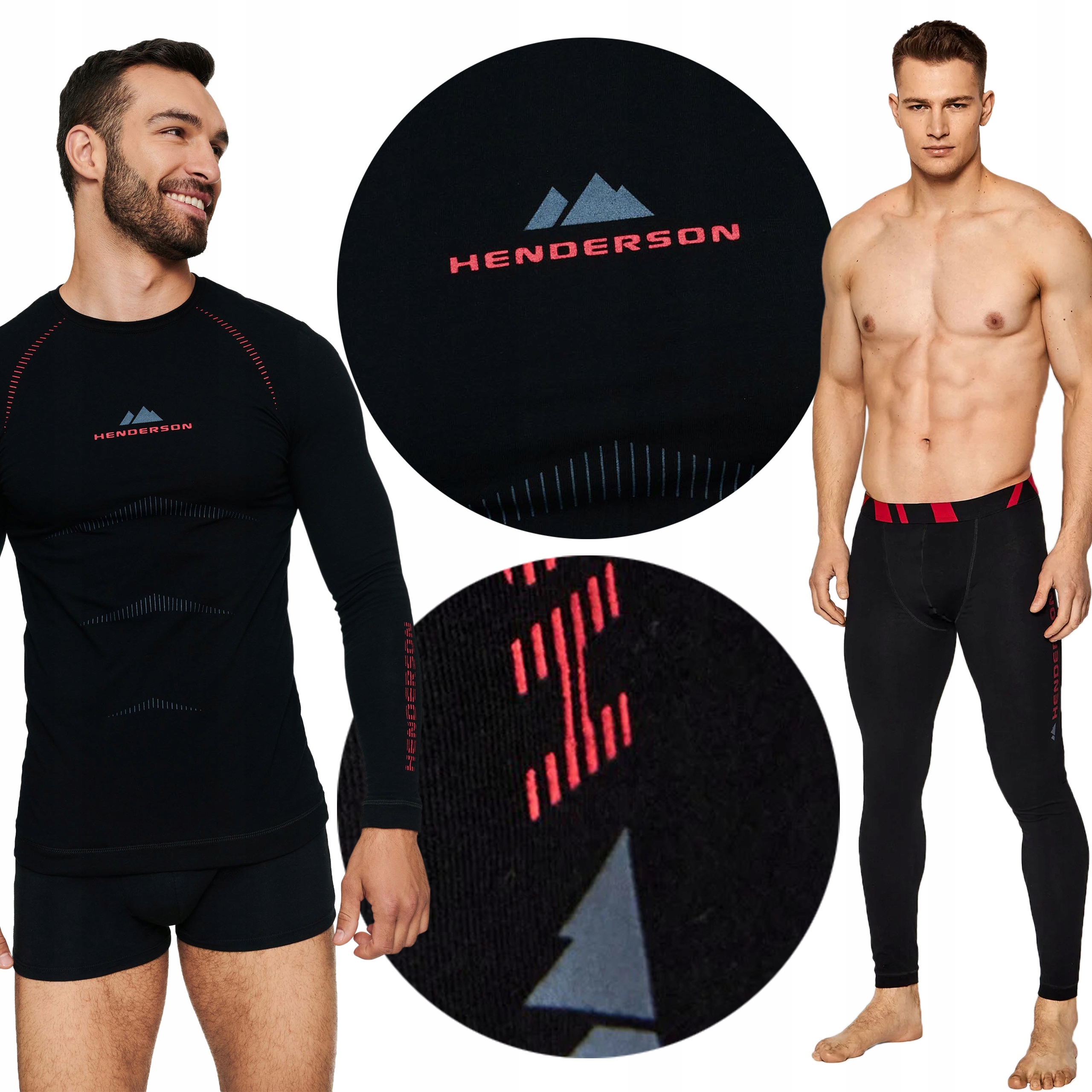 HENDERSON Komplet Termoaktywny NORDIC Czarny M