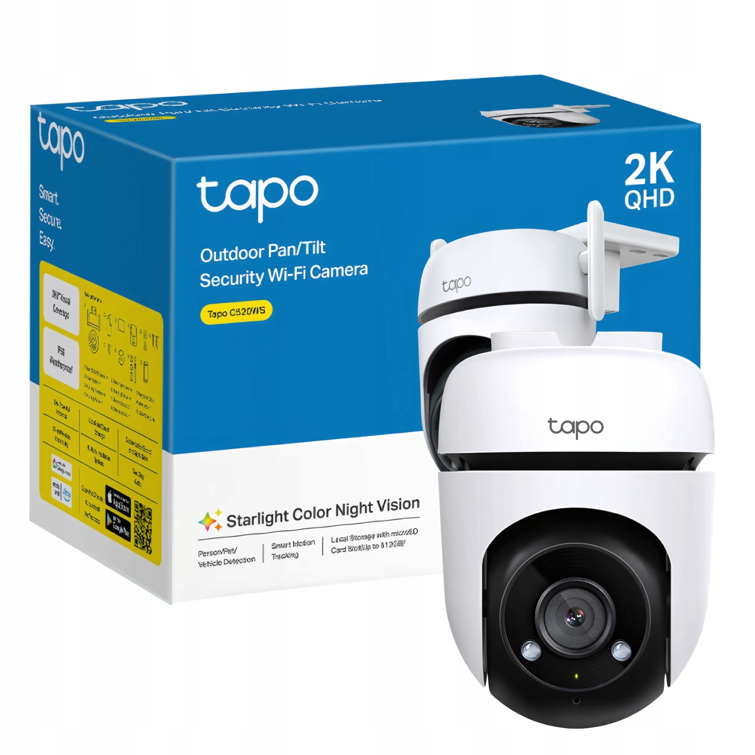 Kamera Ip Tp-link Obrotowa Zewnętrzna RJ45 Wifi Smart IP66 Wodoszczelność