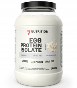 7NUTRITION Egg Protein Isolate Proteinový Izolát Vajec Bez Laktózy 2 kg Přírodní