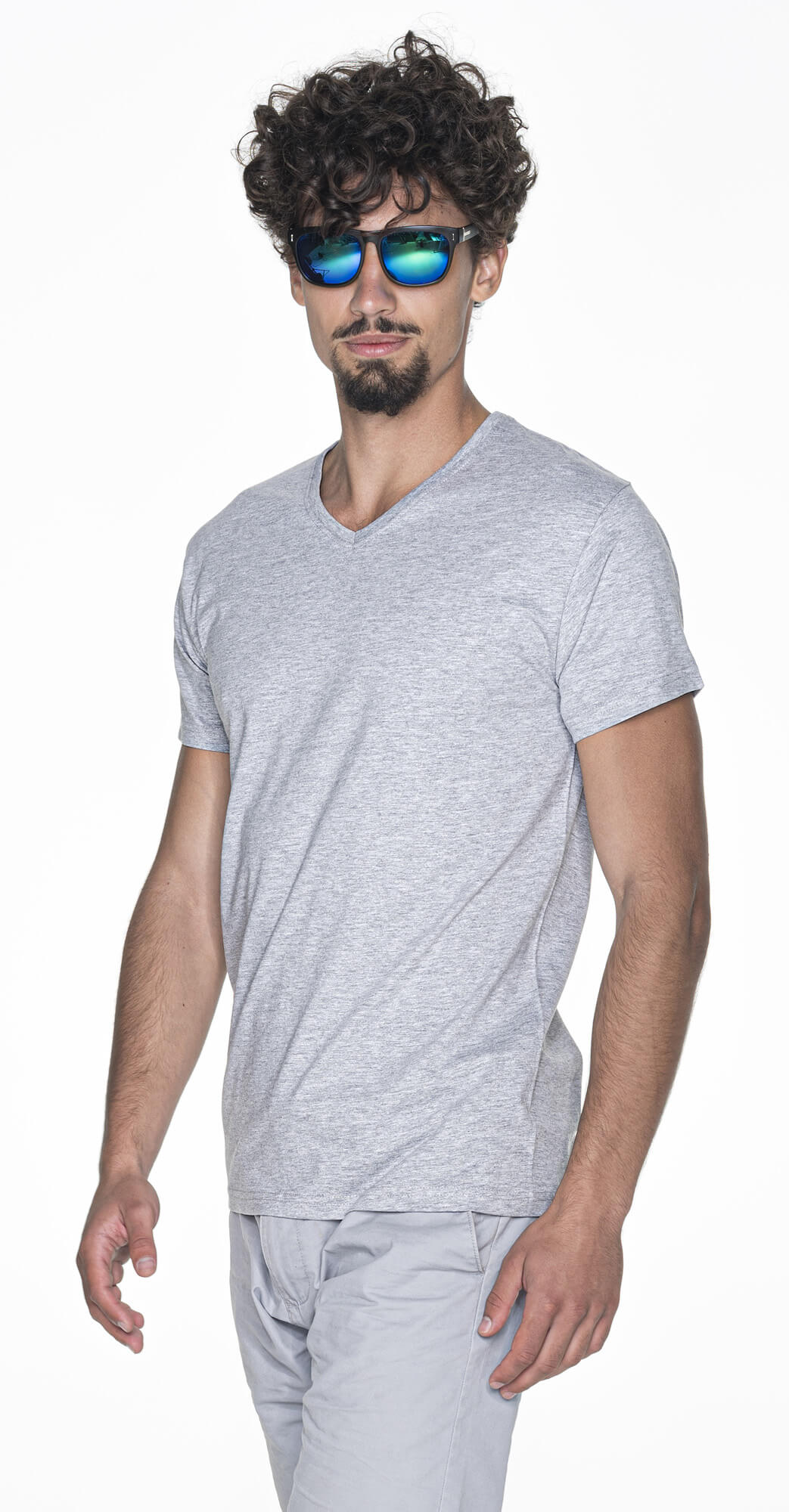 

T-shirt V-neck Koszulka Bluzka Męska Rozm - 2XL