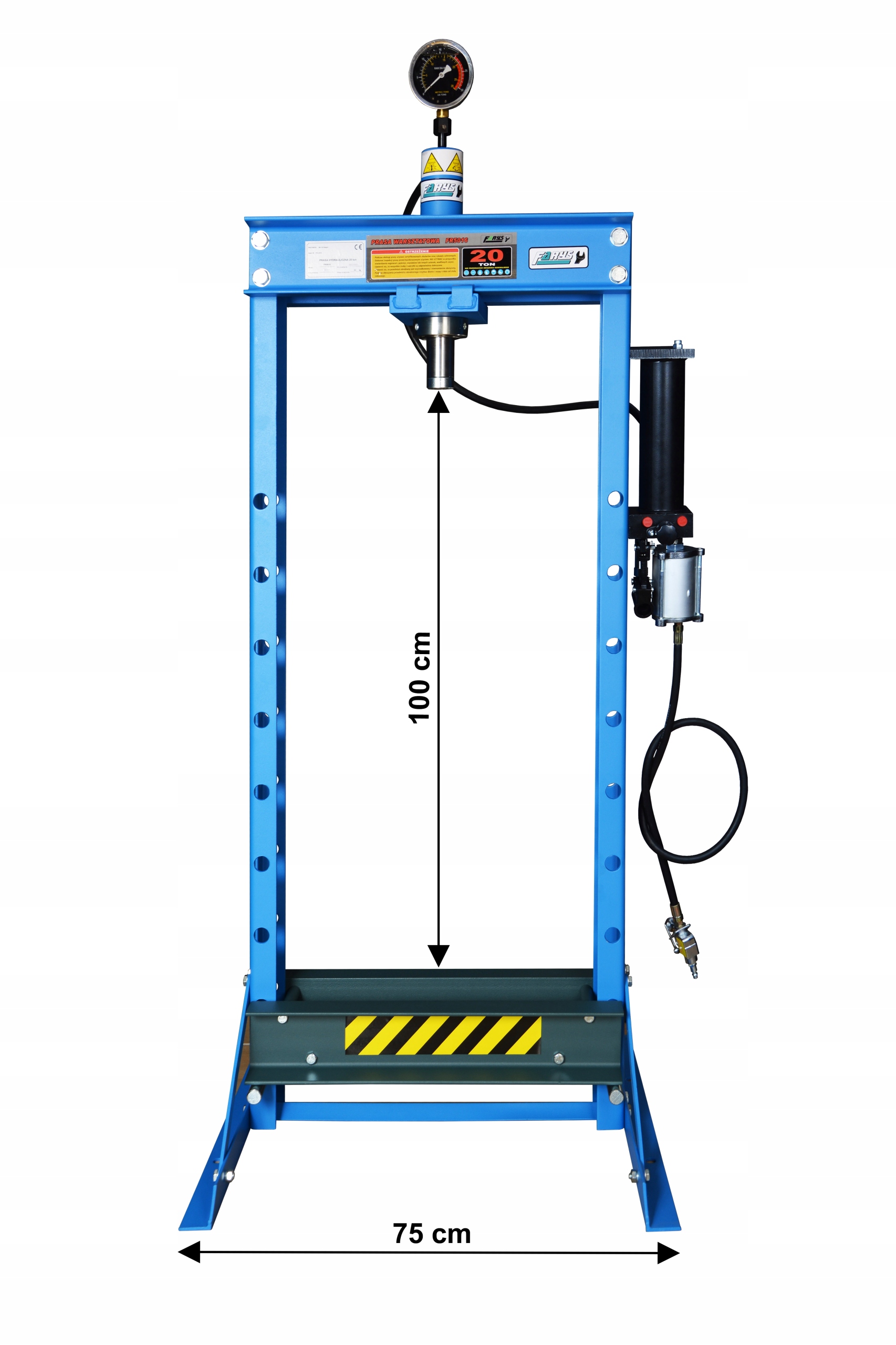 PRASA HYDRAULICZNA PNEUMATYCZNA 20 Ton Farys Brand Farys