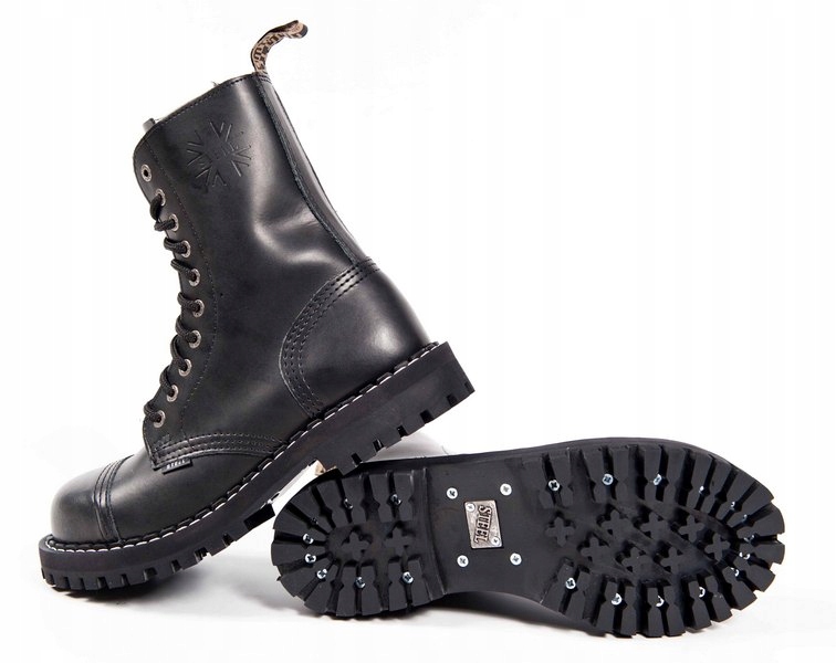 KULTOWE WYSOKIE GLANY STEEL 105/106 CZARNY 46 Rozmiar 46