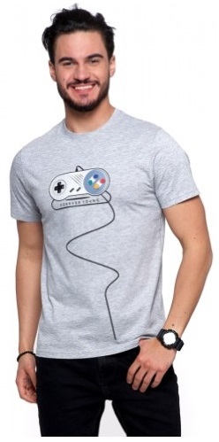 

T-shirt Koszulka Bawełniana Szara Moraj Męska XL