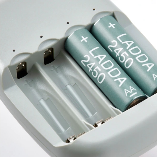 IKEA LADDA akumulatorek do ładowania 2450 mAh 4szt Symbol baterii AA (R6)