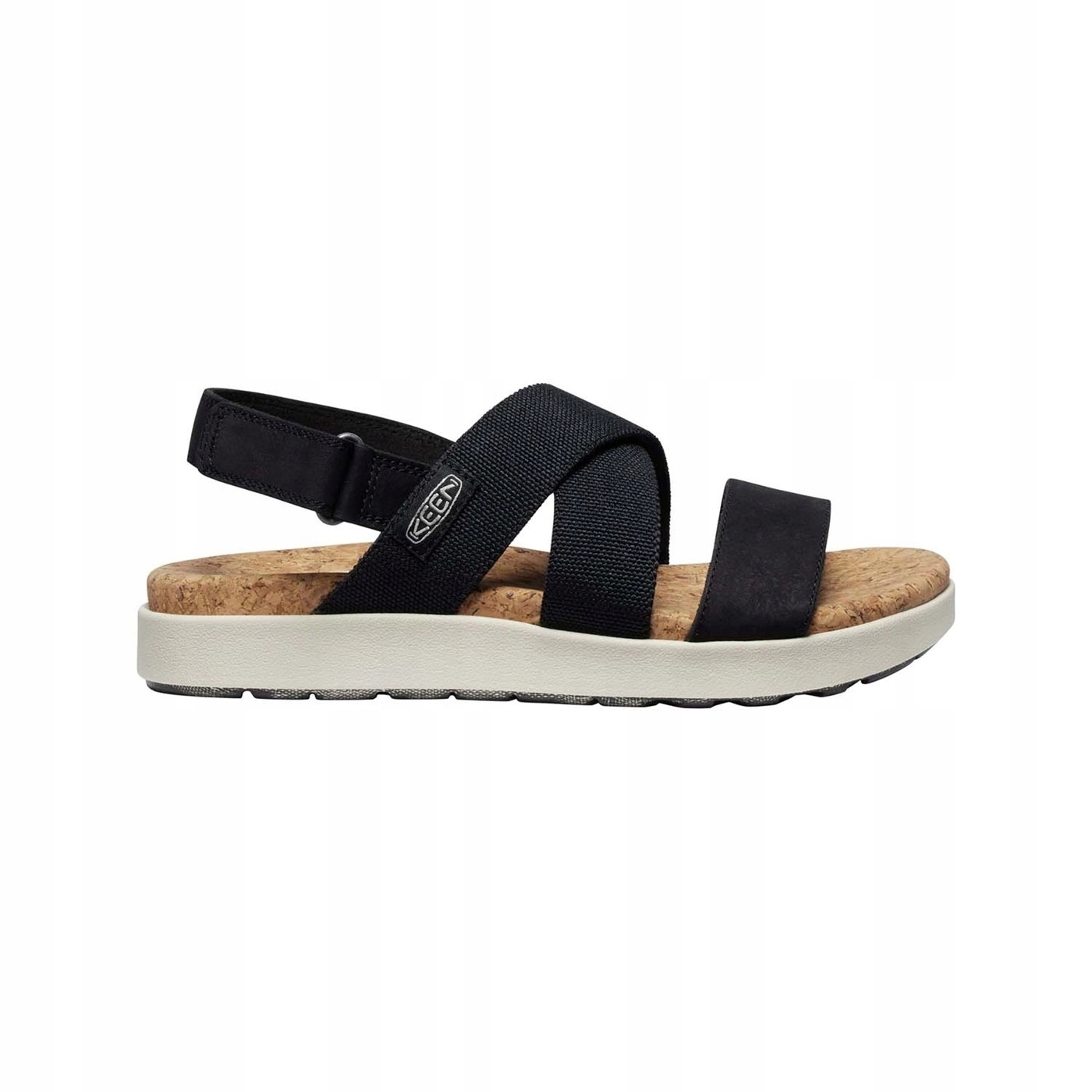 Dámské Sandály Keen Elle Criss Cross Černé na suchý zip Plochá vel 40