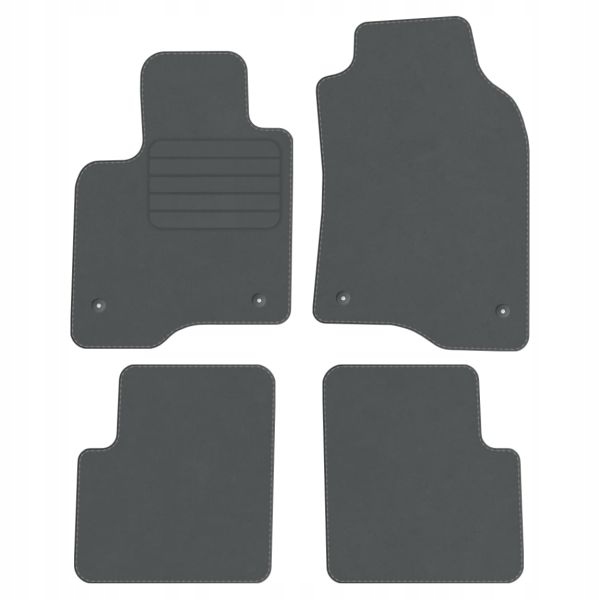 Fiat Panda III 12-16 velurové koberce Comfort Šedé