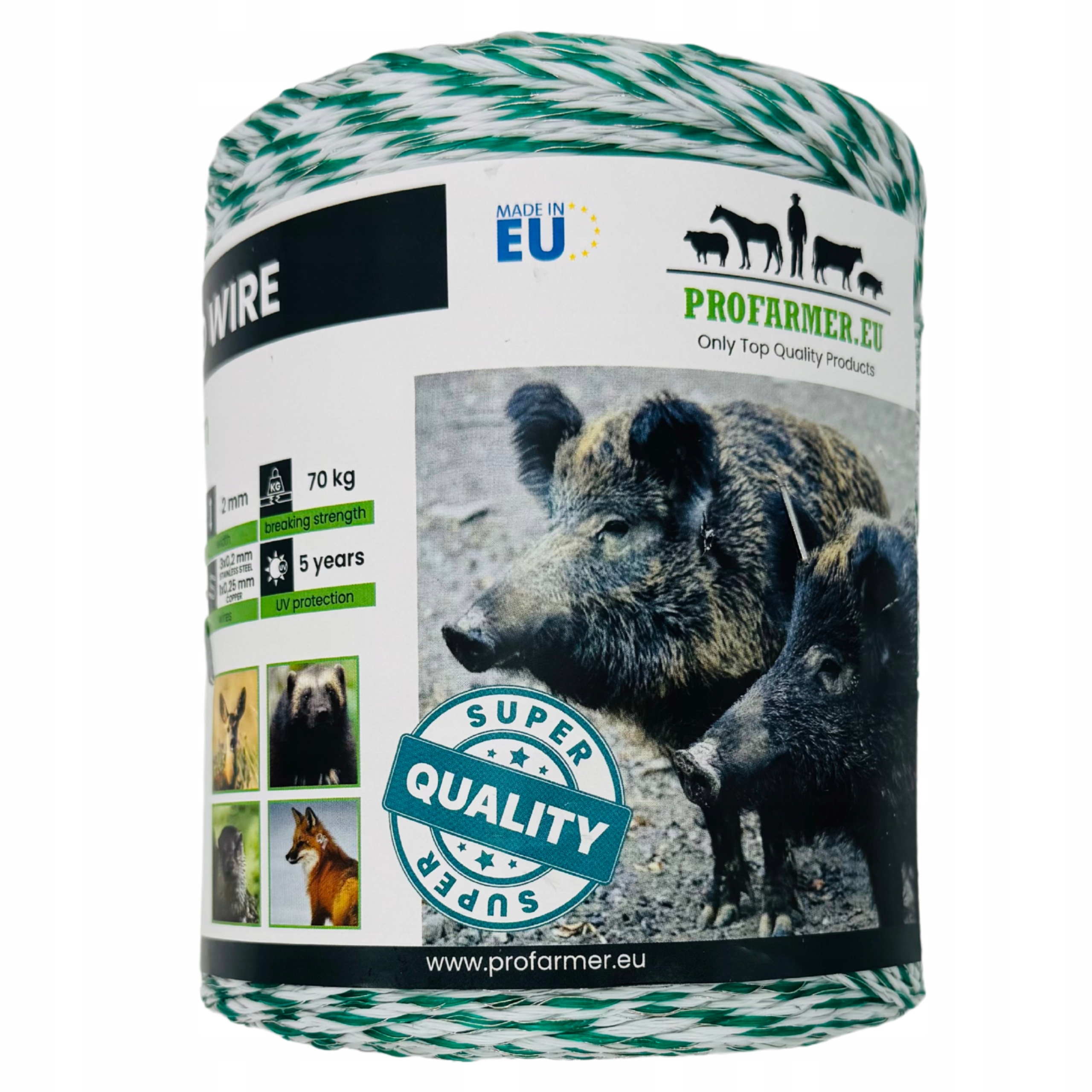 Plecionka Drut Pastuch Na Dzik Dziki Jeleń Sarna Sarny Linka 500M Wilki