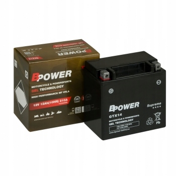 Akumulátor Bpower Gel GTX14 (YTX14-BS) 12Ah 210A
