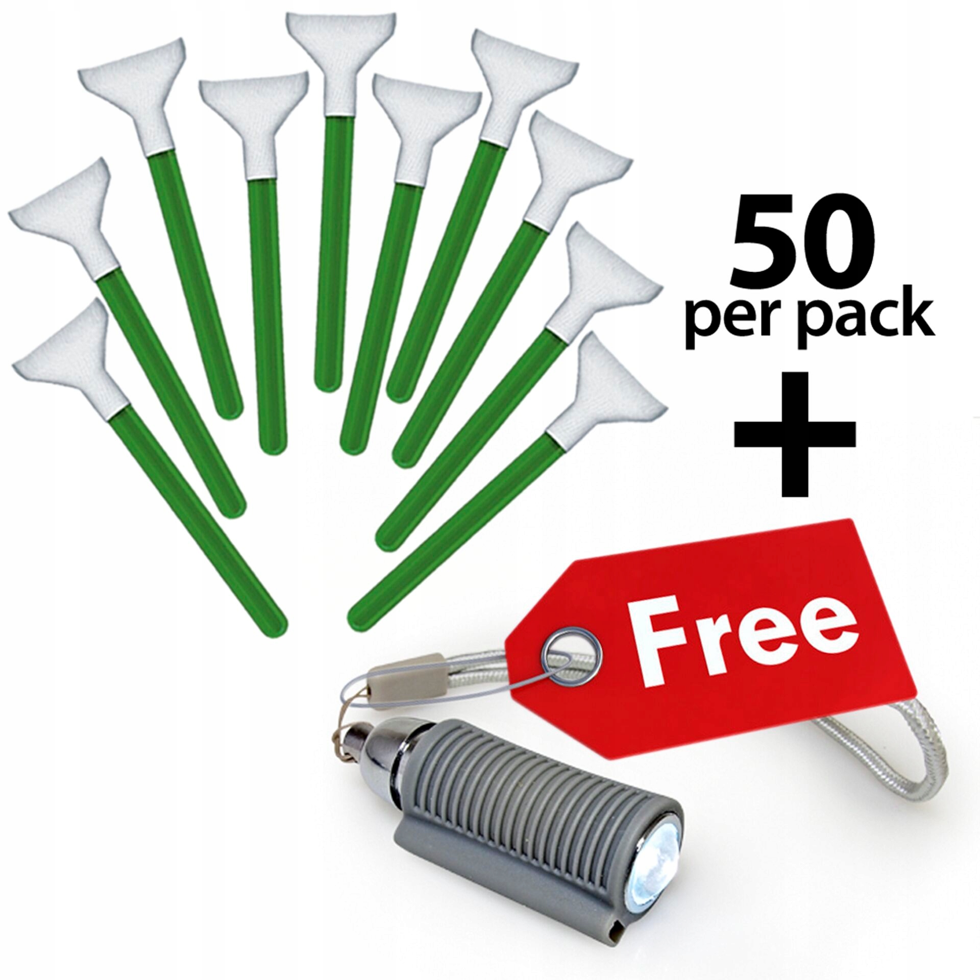 Visible Dust MXD100 green 1.0x Vswabs bulk 50 sztuk