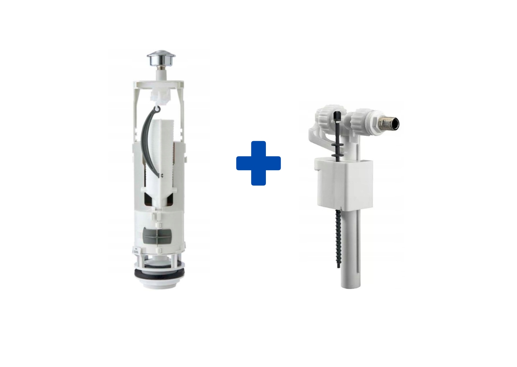 Vypouštěcí Ventil 3/6L Wc pro Cersanit Kolo Roca Jika Naplňovací Ventil 1/2