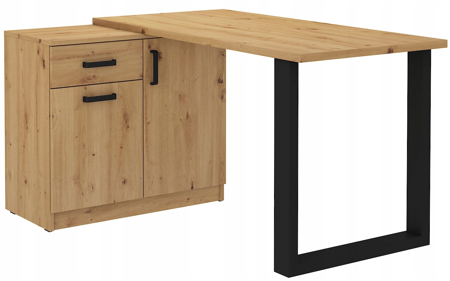 Rohový Psací Stůl S Komodou 138X67 Malta Artisan Loft