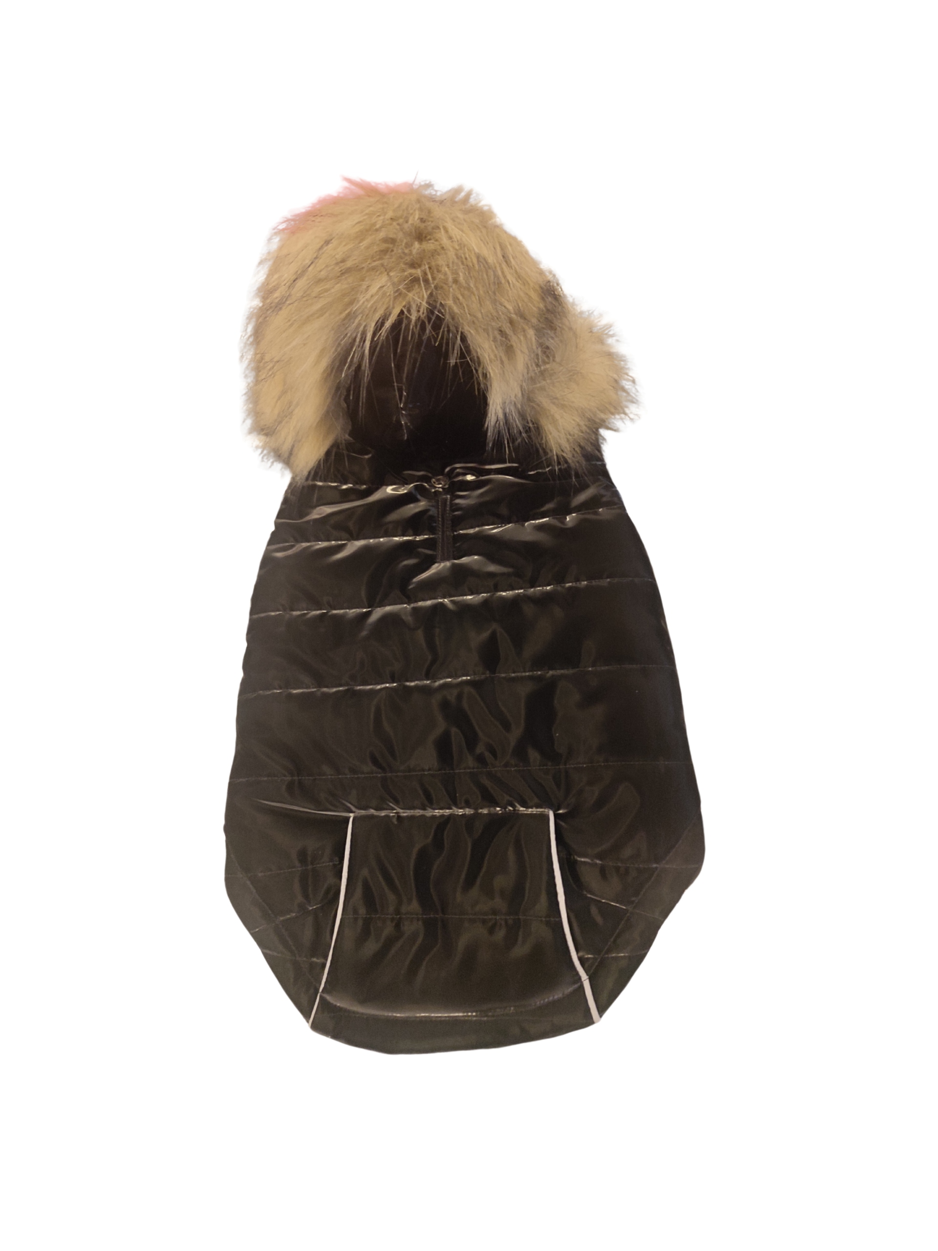 Levně Pchełka Teplá Bunda S Kapucí Pro Psa Alice černá vel