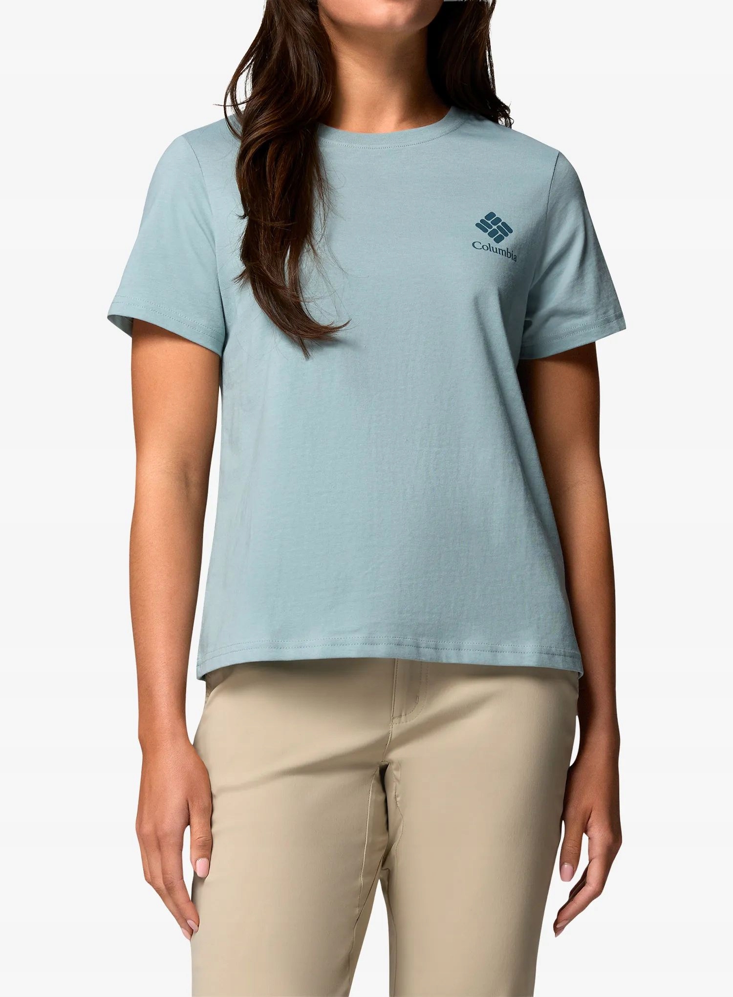 Dámské bavlněné tričko Columbia Rolling Bend Graphic S/s cr. blue Xs